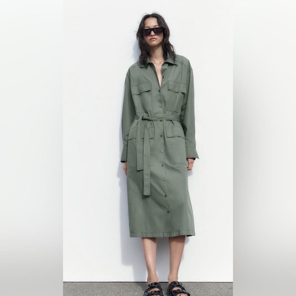 Zara MULTI-POSITIONAL SHIRDRESS